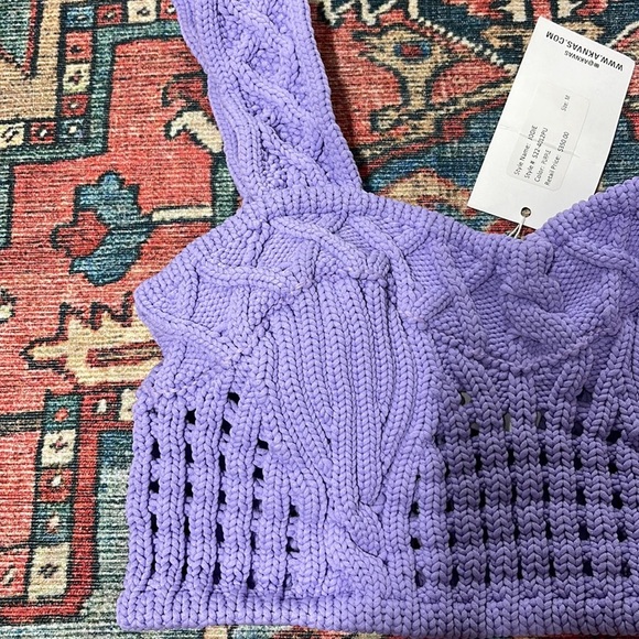 NWT AKNVAS Jodie Top in Purple size medium - Picture 5 of 8
